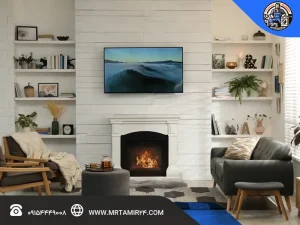 نصب تلویزیون بالای شومینه؛ درست یا غلط؟