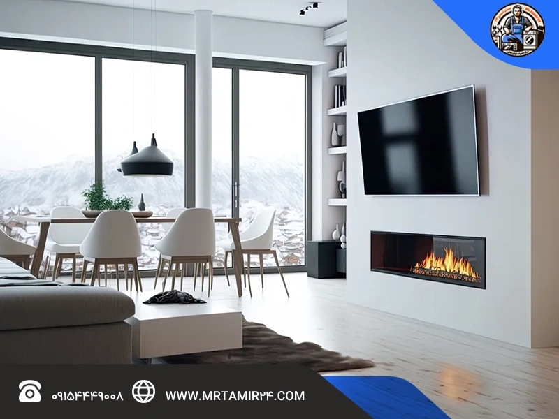 چرا افراد تلویزیون را بالای شومینه نصب میکنند؟