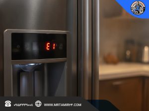 بررسی دلایل  ارور E۱ یخچال ساید ال جی